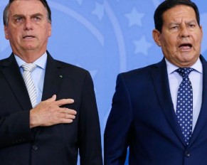 Jair Bolsonaro e Hamilton Mourão (Foto: Isac Nóbrega/PR)