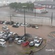 João Pessoa tem 9 bloqueios de trânsito devido a chuva nesta terça; teto de posto desaba